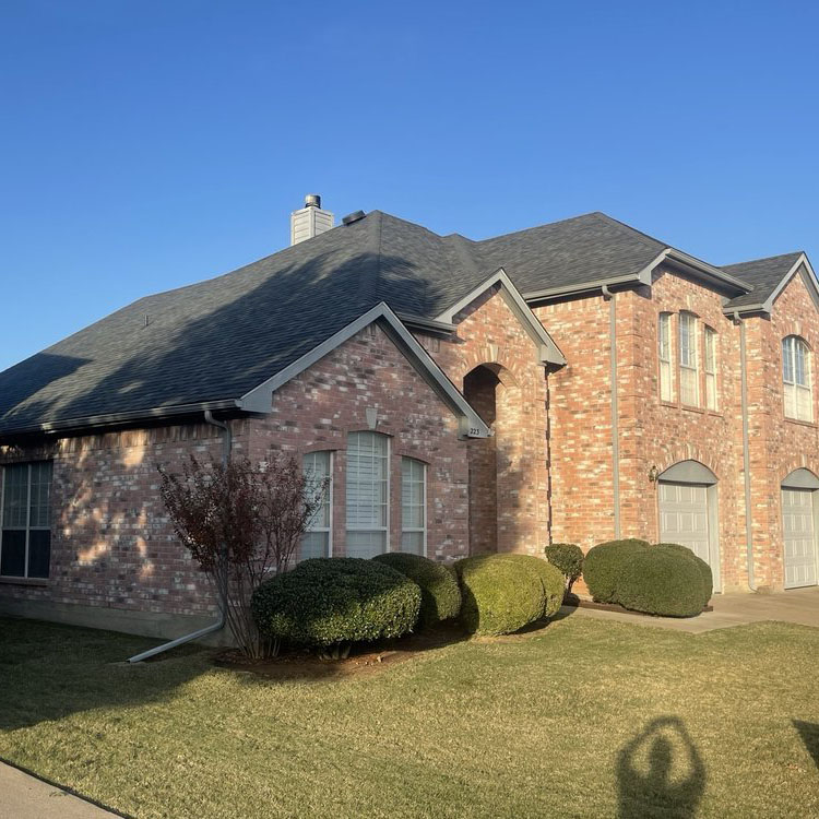 Able to help out a neighbor with a sharp new roof!