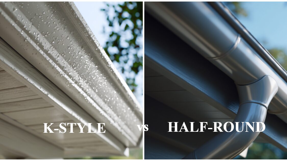 K-Style vs. Half-Round Gutter in Mansfield