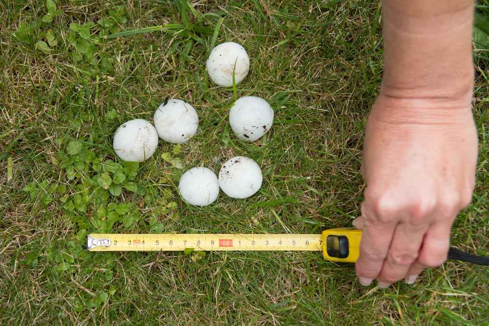 different sizes of hail, Athens