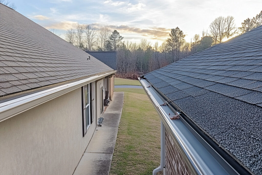 comparing gutter sizes, Cookeville