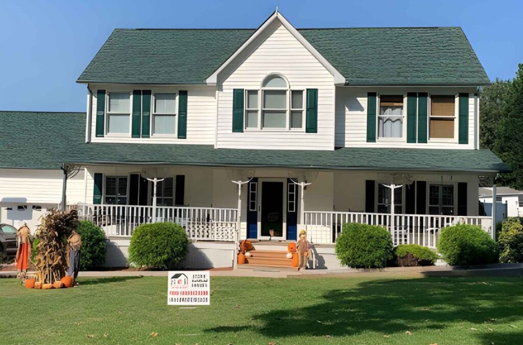 A Best Choice Roofing professional demonstrating the advantages of energy-efficient roof replacement in Frenchtown Township, MI.