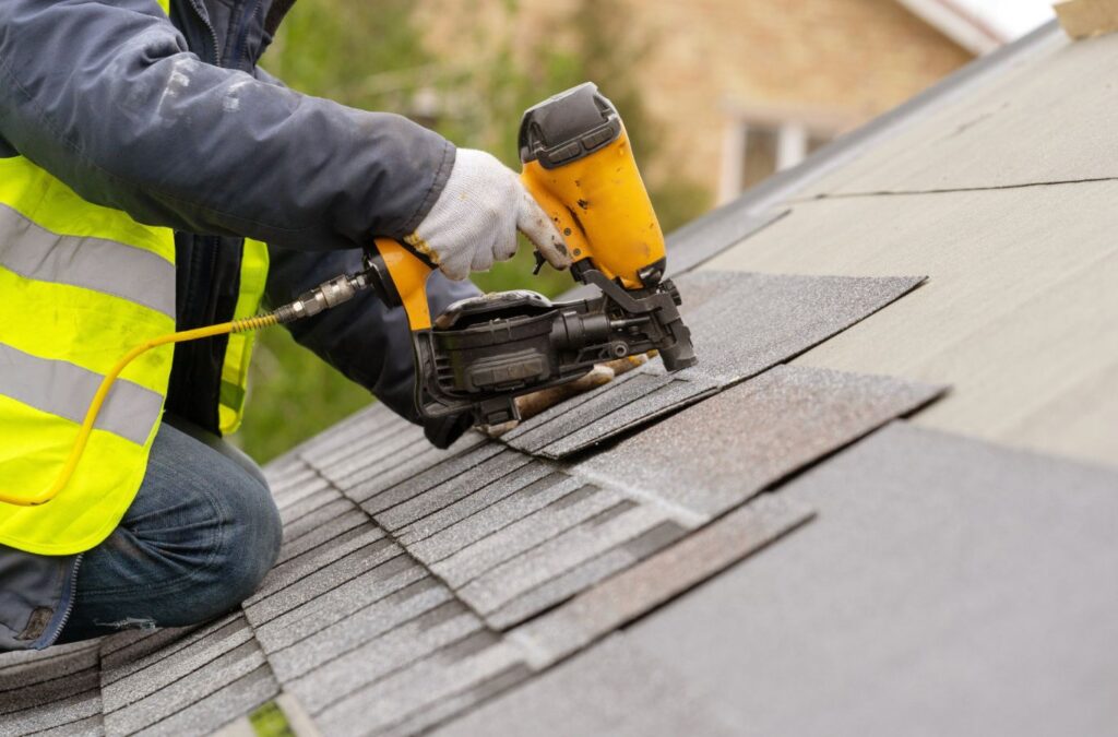 A Best Choice Roofing expert working on roof installation in Southfield, MI, illustrating why we’re the preferred choice for homeowners in the area. Roof Installation near me.