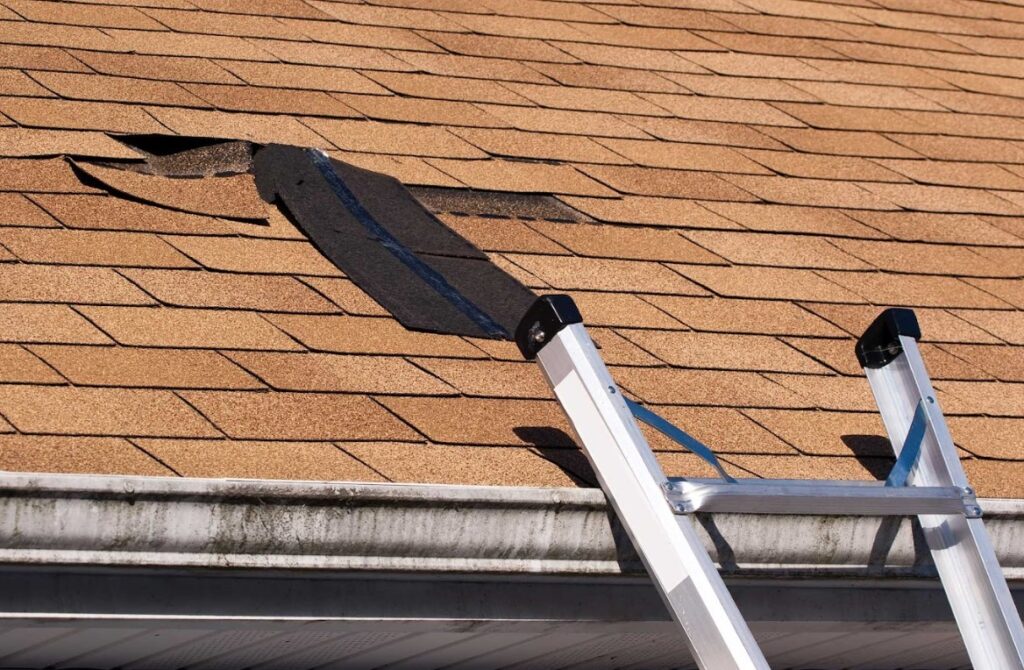 roof wind damage repair in Marietta