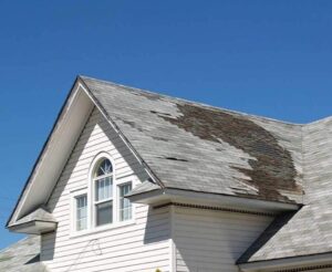 storm damage on roof in St. Louis