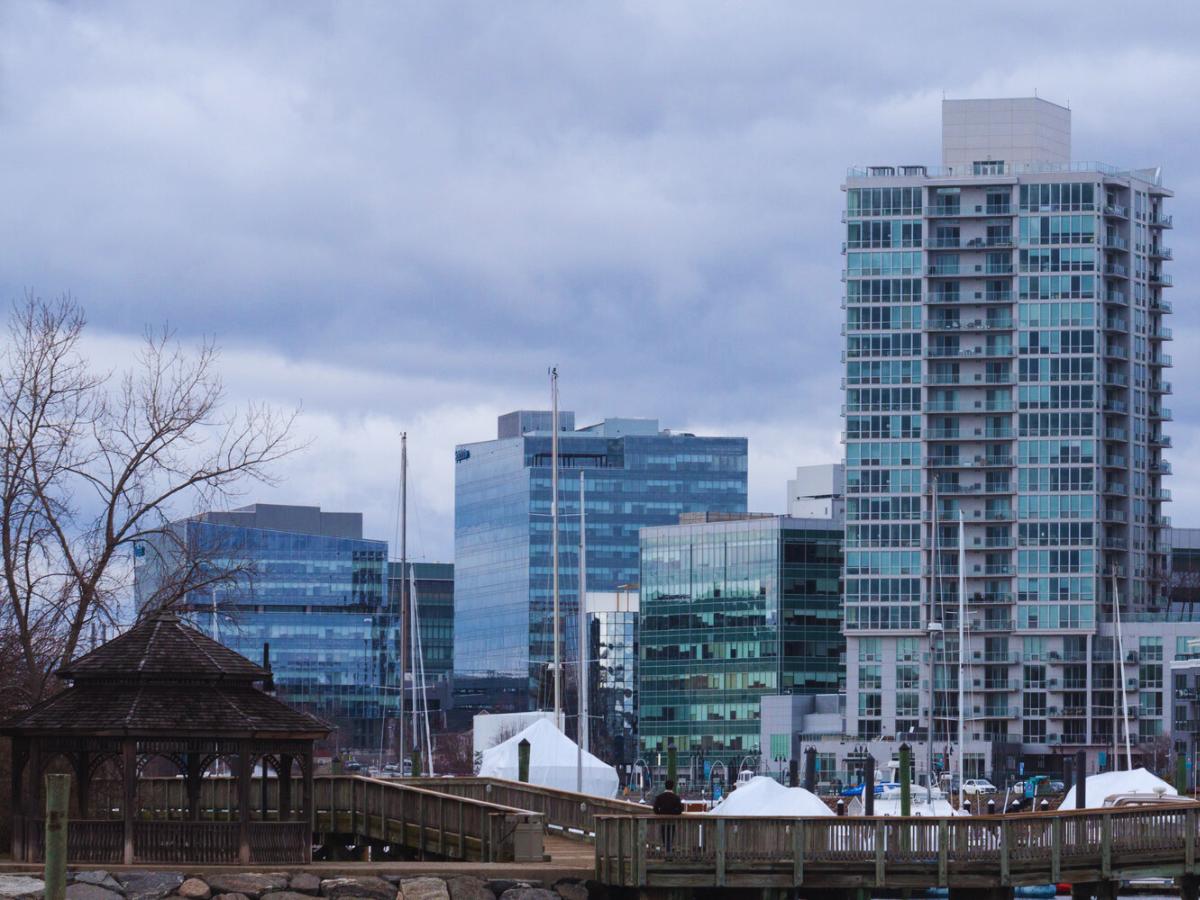 Apartment buildings in the city, Stamford, CT