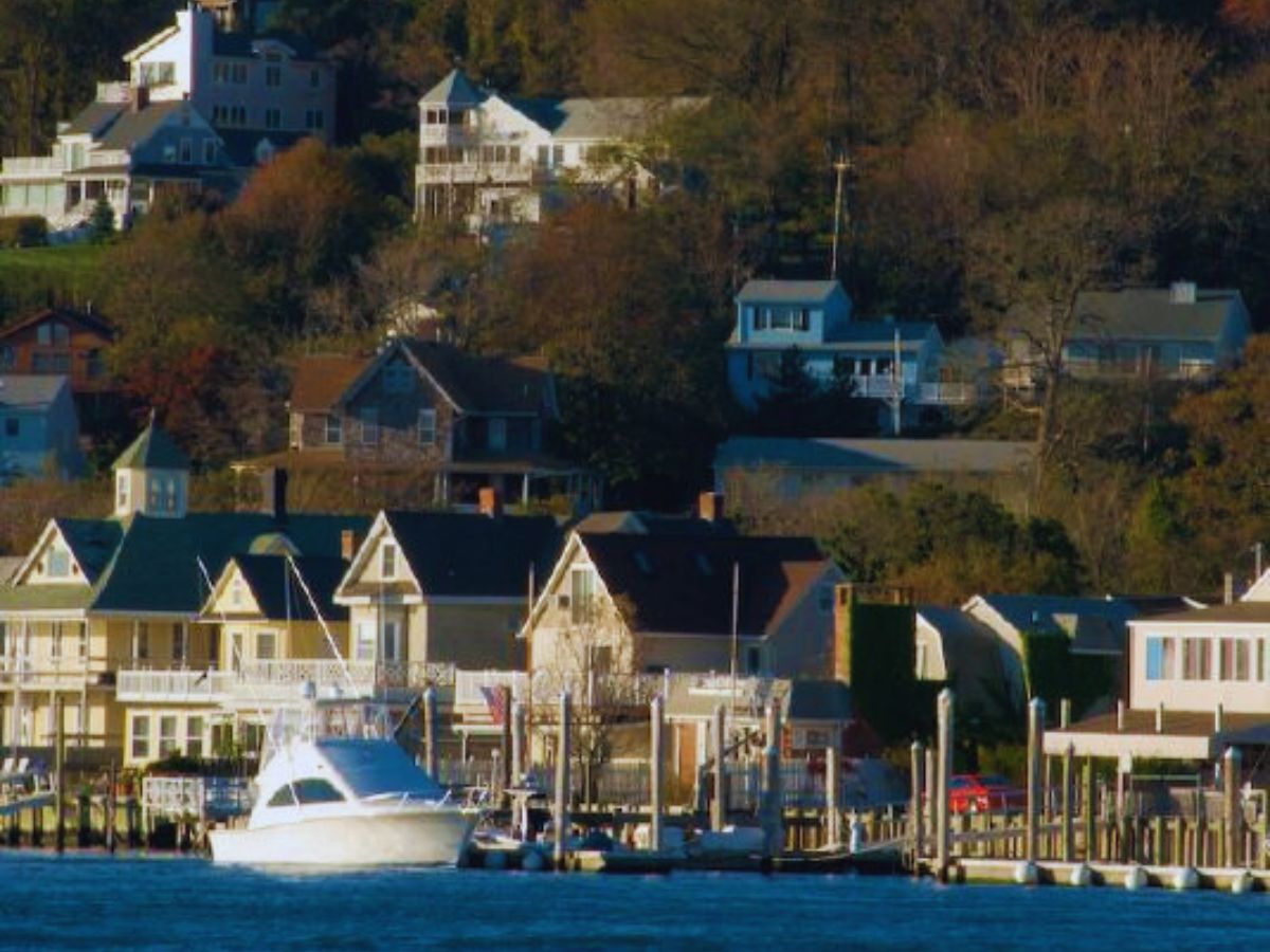 The eastern shore of Highlands borough, Highlands, NJ