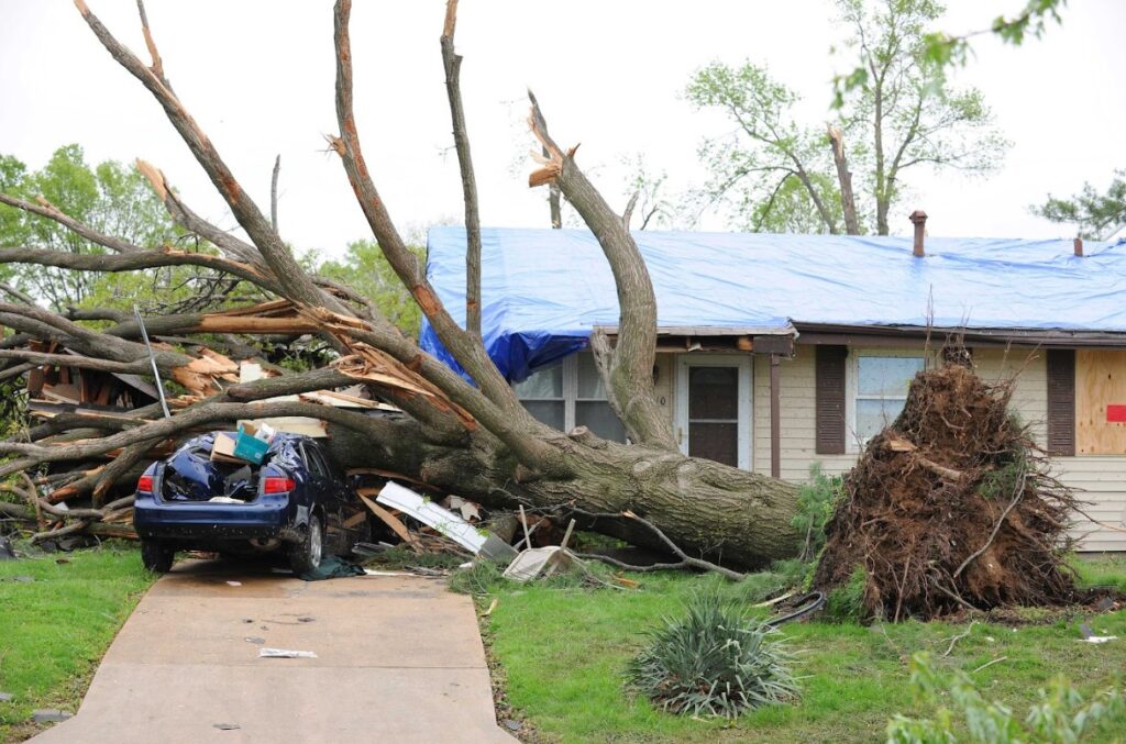 storm damage in Hendersonville