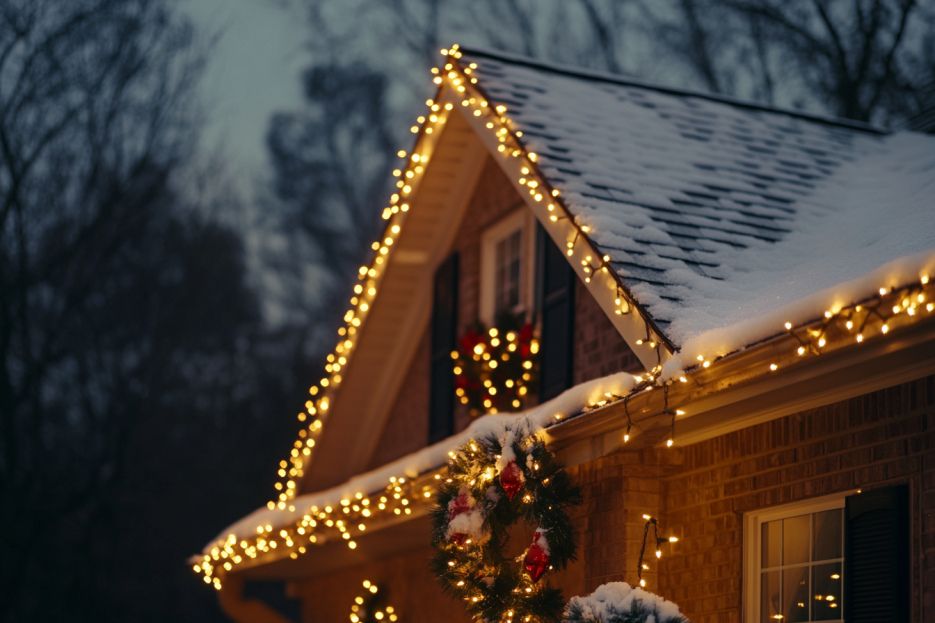 tips for hanging holiday decorations on roof, Nashville