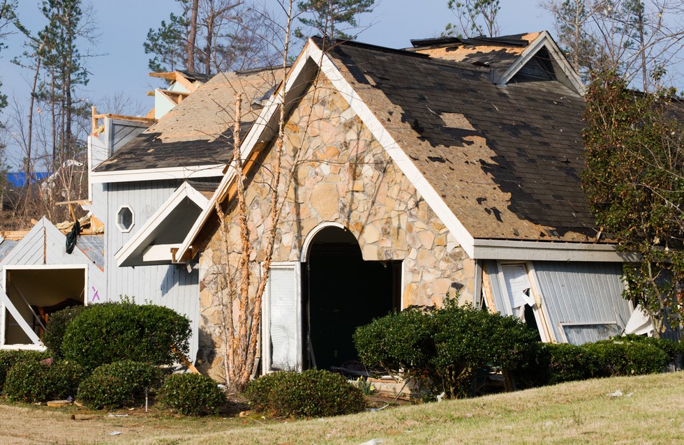 tornado roof damage