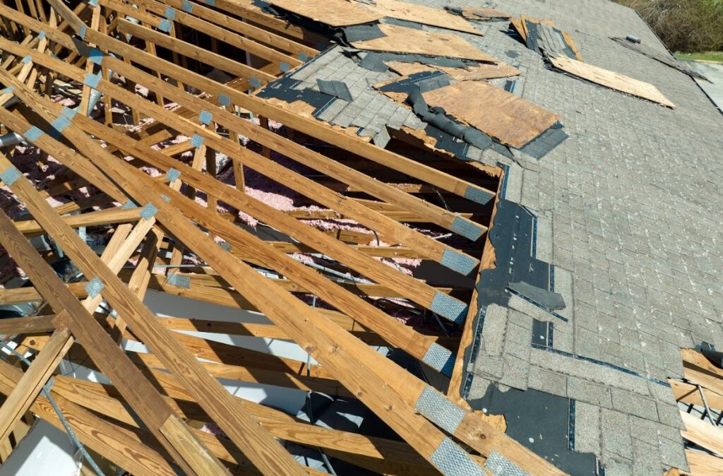 wind damage to roof