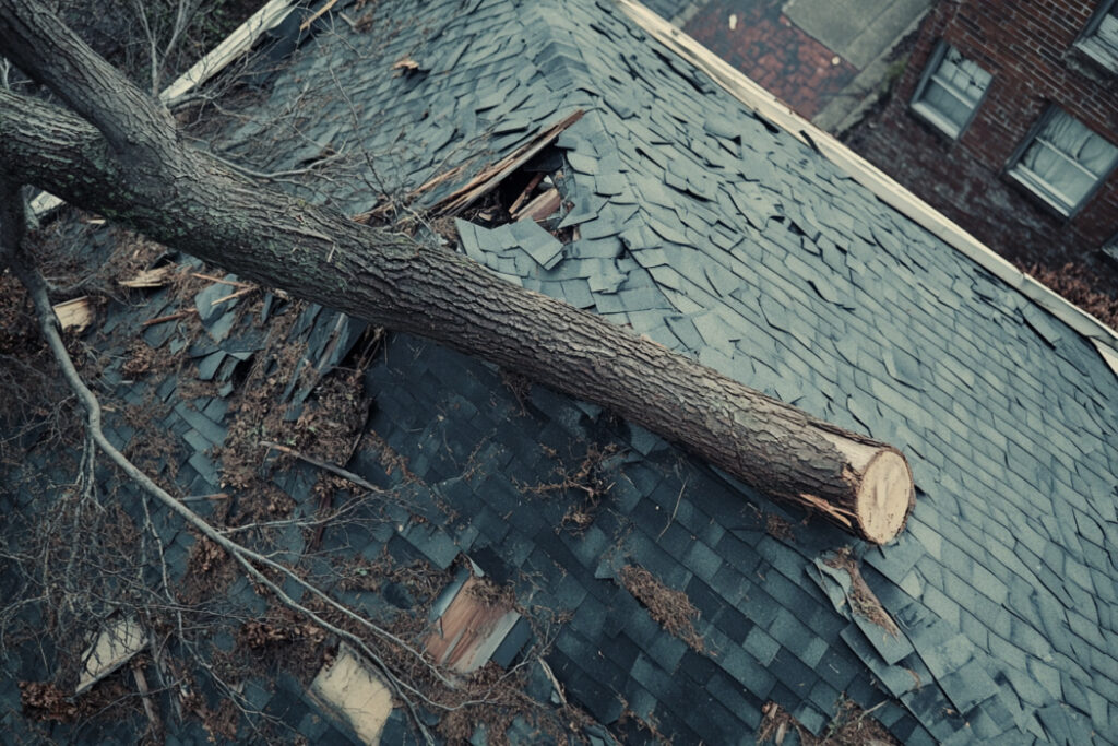 what to do when a tree falls on your roof, Raleigh