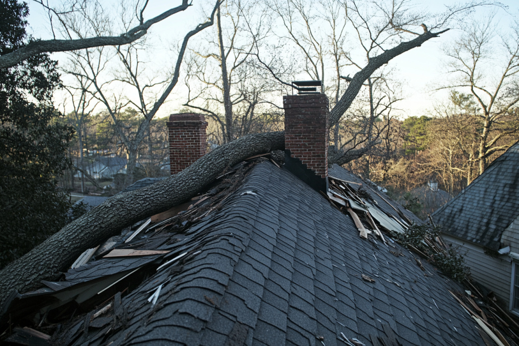 what to do when a tree falls on your roof, Raleigh