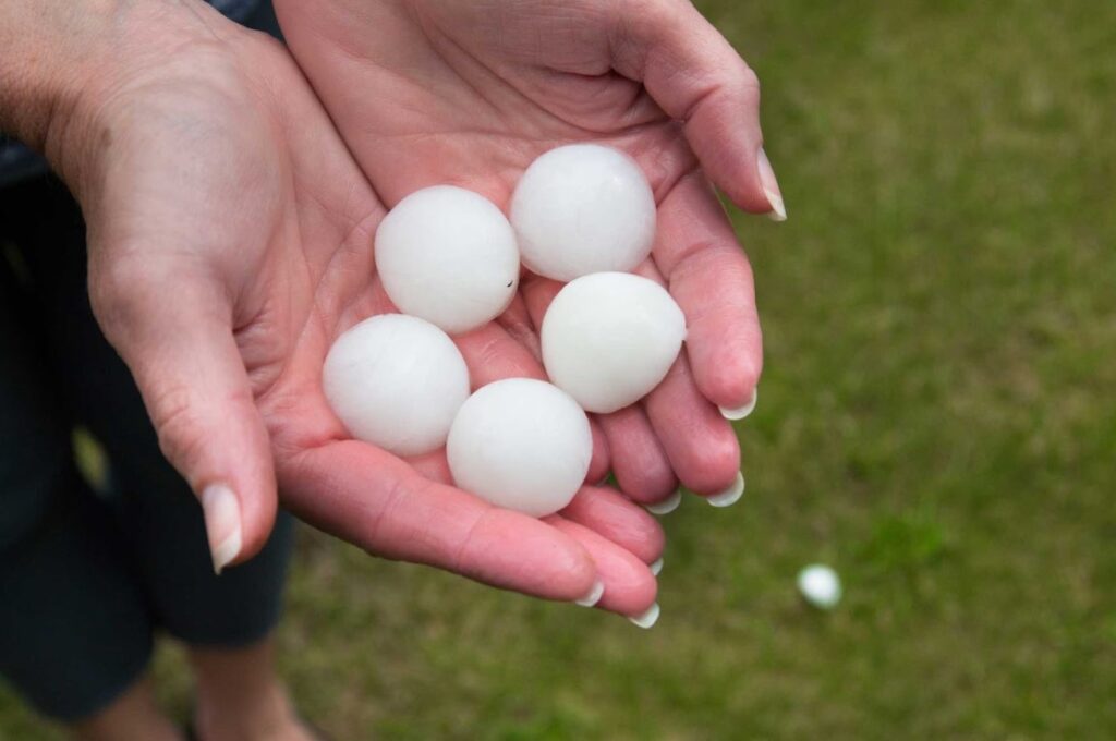 what size hail will damage roof in Richmond