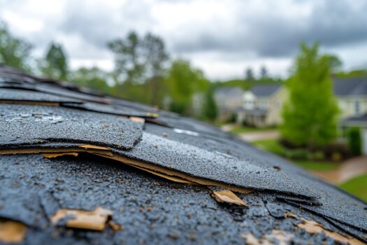 assessing storm damage on roofs, rock hill