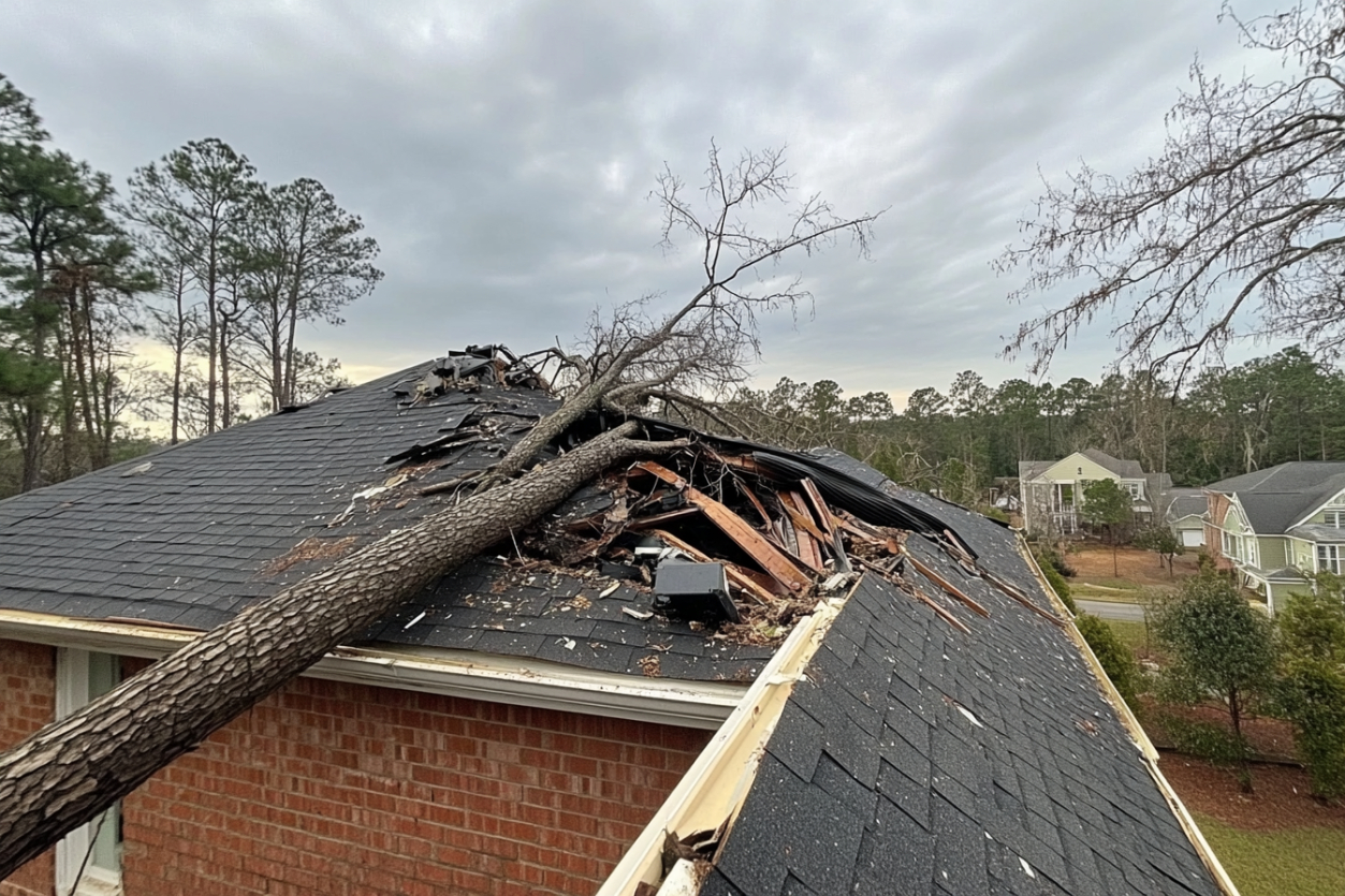 What to Do When a Tree Falls on Your Roof