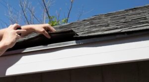 storm damage on roof in Austin, TX