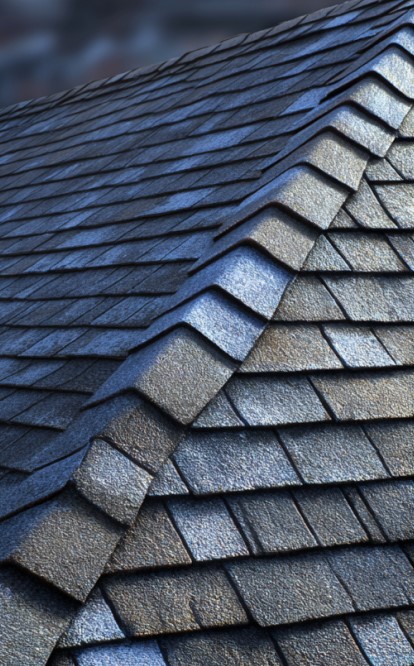 curling asphalt shingle roof in North Carolina