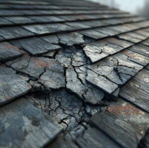 roof problem caused by intense summer heat in Winston-Salem, NC